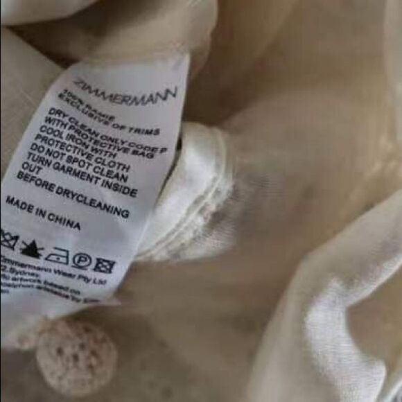 Zimmermann Lyre Trim Ramie Mini Dress - Picture 11 of 15